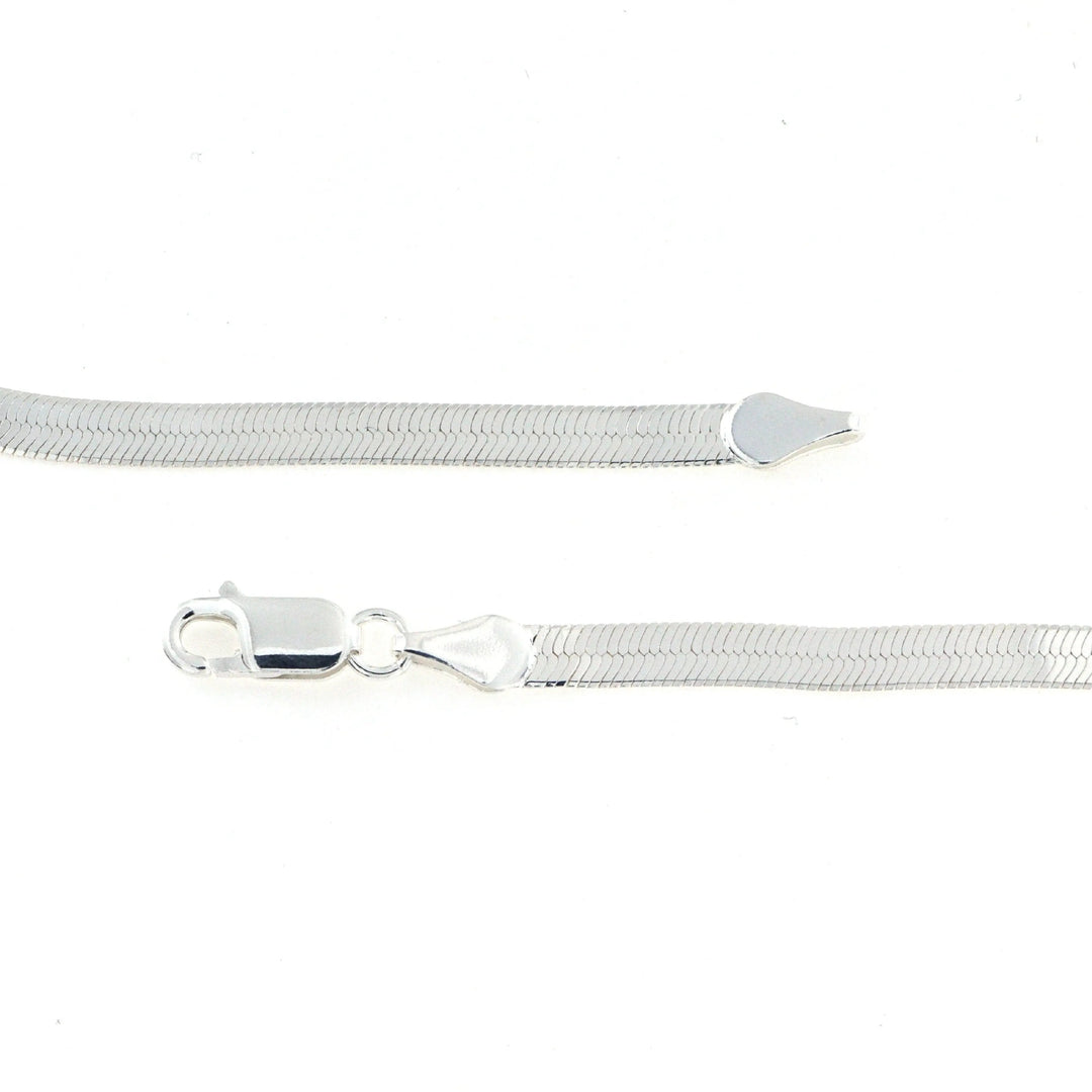 Halskæde, snake kæde, sterlingsølv og forgyldt, 40-50cm/4,5mm Spain