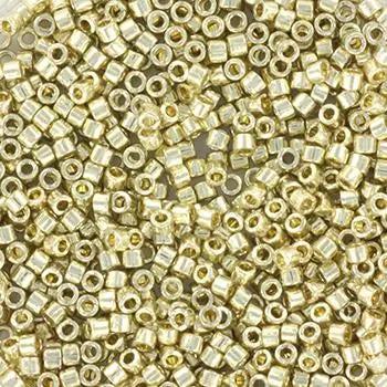 Sølv glasperler, miyuki delica beads, duracoat galvanized silver Krea