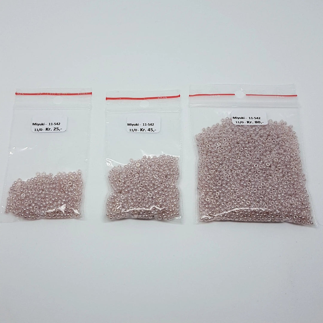 Lilla glasperler, miyuki rocailles seed beads, ceylon light mauve Krea