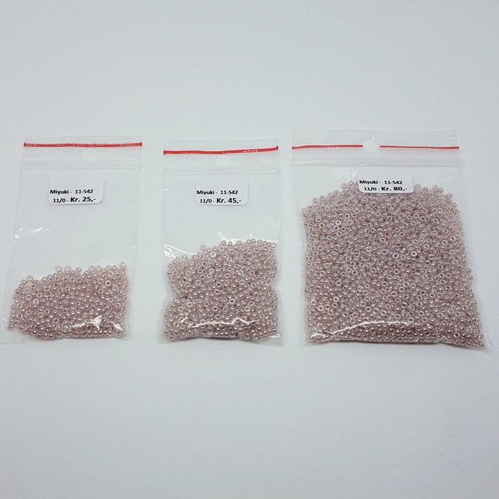 Lilla glasperler, miyuki rocailles seed beads, ceylon light mauve Krea