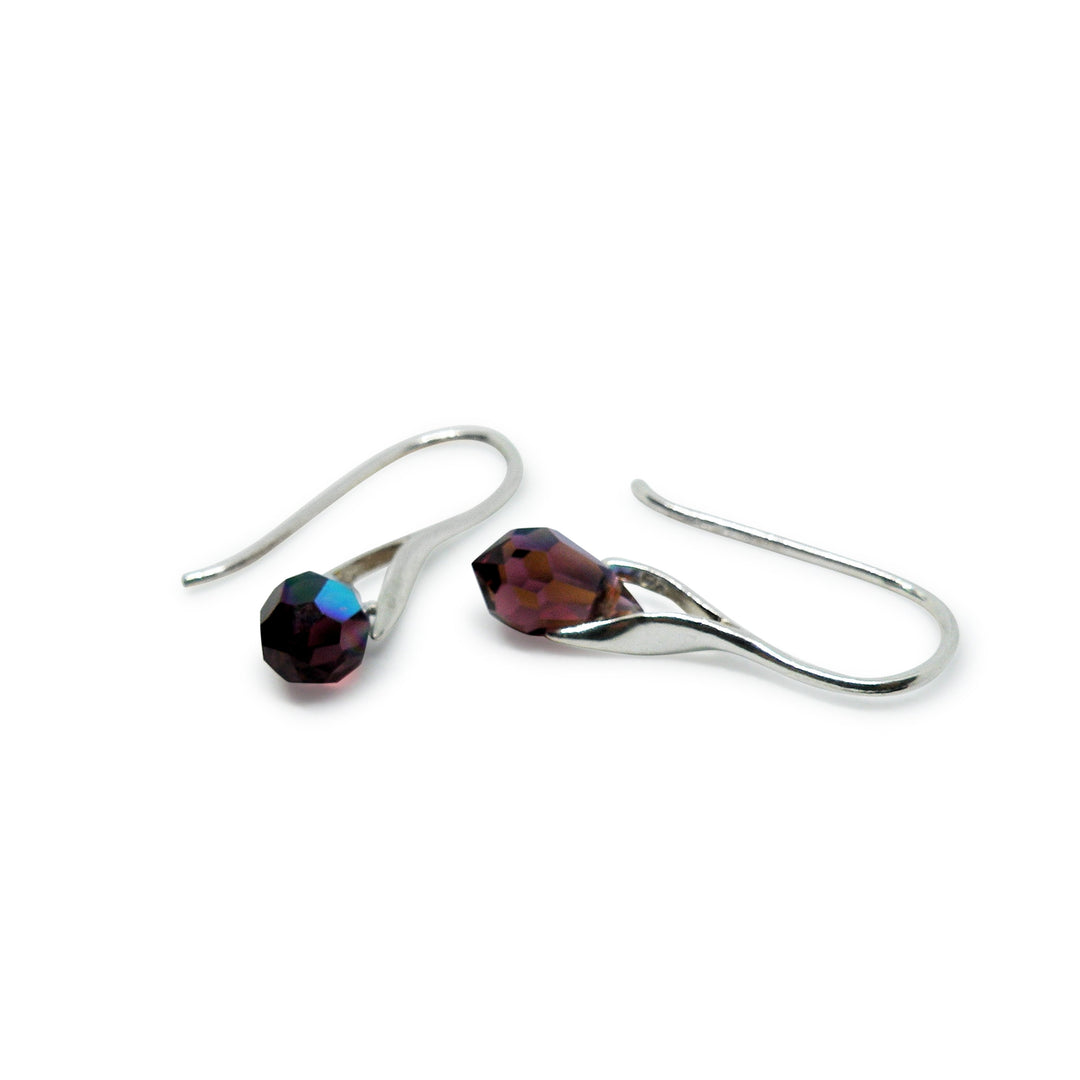 Find Øreringe, ørekrog med amethyst ab crystal drops, sterlingsølv hos Beadhouse of Copenhagen i dag, med en altid hurtig levering!
