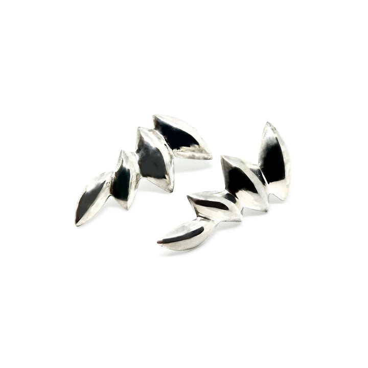 Øreringe, ørestikkere edgy, sterlingsølv, 37 mm Beadhouse of Copenhagen