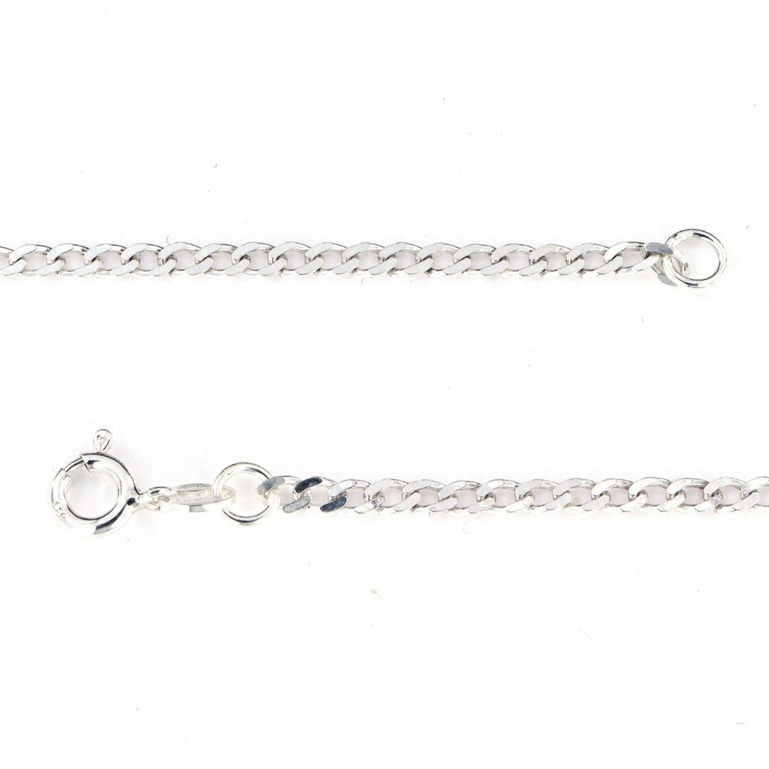 Halskæde, panser facet, sterlingsølv, 40-60 cm/2,6 mm Silveks