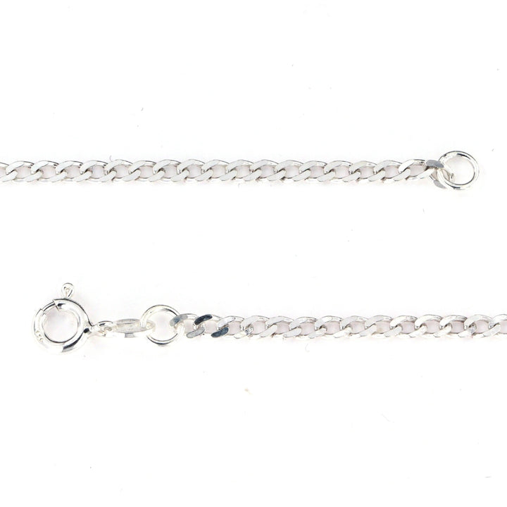 Halskæde, panser facet, sterlingsølv, 40-60 cm/2,6 mm Silveks