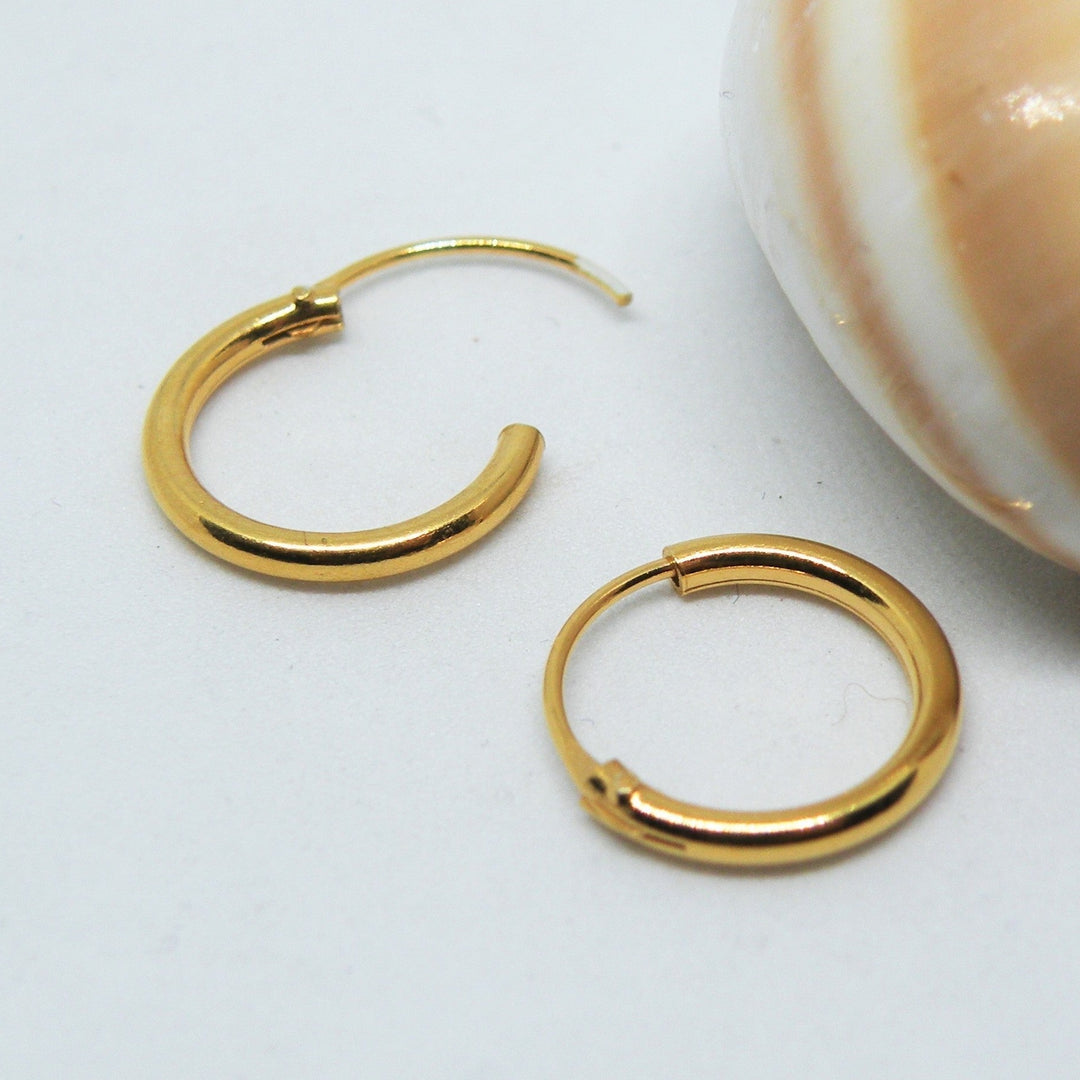 Find Øreringe, hoops, forgyldt sterlingsølv, 12 x 2 mm hos Beadhouse of Copenhagen i dag, med en altid hurtig levering!