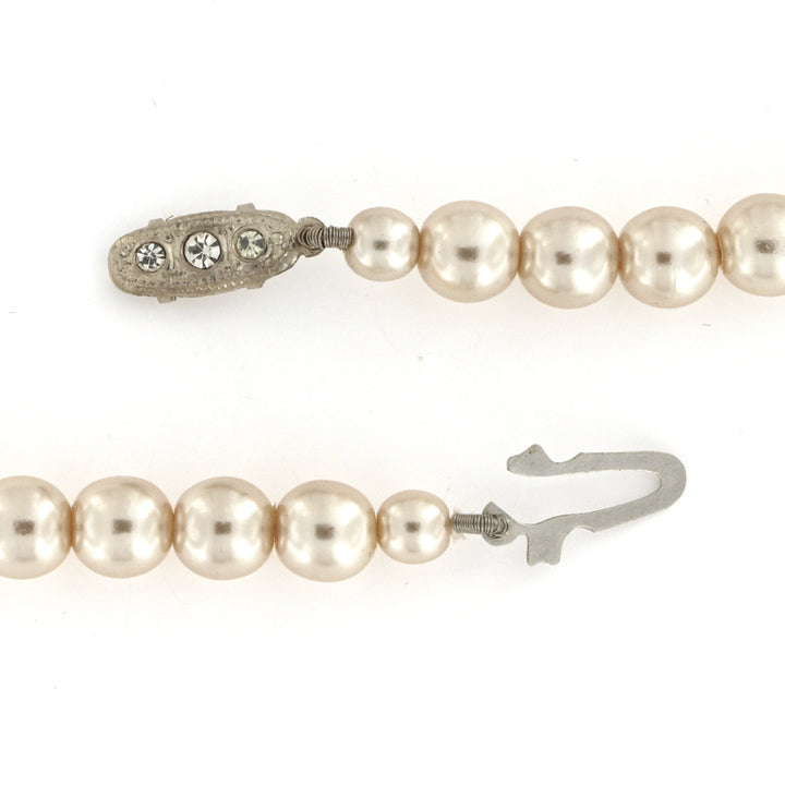 Find Halskæde, beige voksperlekæde, forsølvet messing, 45 cm/7 mm, vpk002 hos Beadhouse of Copenhagen i dag, med en altid hurtig levering!