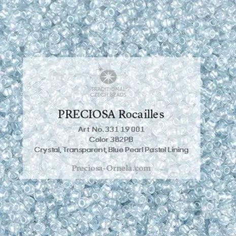 Blå glasperler, preciosa, blue pastel lined crystal, storkøb Preciosa