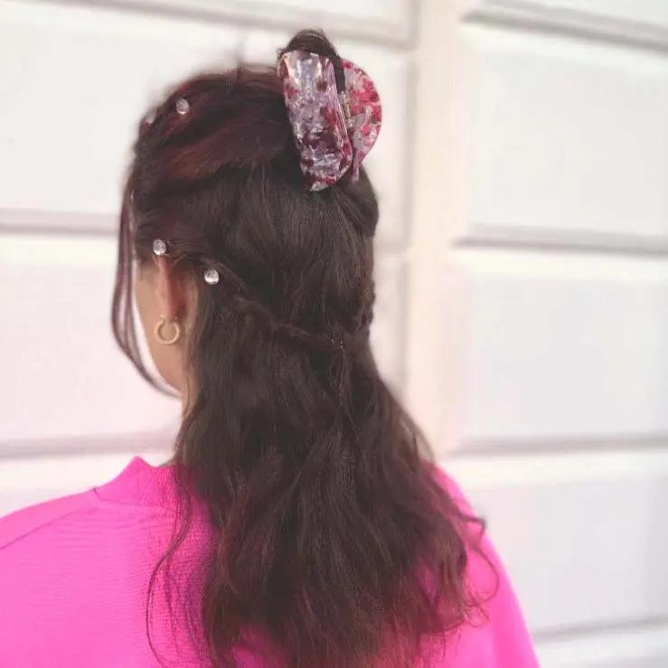 Hårklemme, meleret rød Express